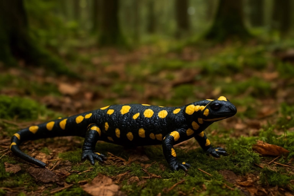 Für Hunde ist der Feuersalamander hochgiftig – im Notfall sofort einen Tierarzt aufsuchen